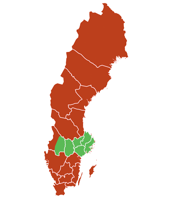 Leveransområde mellan Värmland och Stockholm